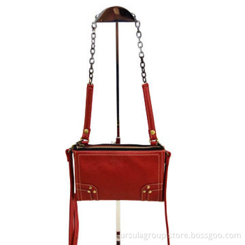 Small pouch bag with three compartments, two-way handle and S/S material